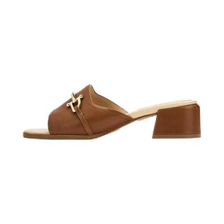 Clarks 其乐 女款高跟凉拖鞋 棕色 35.5