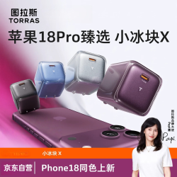 图拉斯 小冰块X适配苹果18充电头iPhone18promax充电器60W原装快充折叠屏DUO
