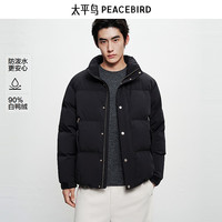 太平鸟 立领短款羽绒服 啡英棕 3XL