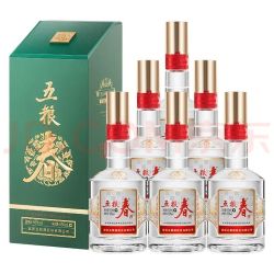 五粮液 股份五粮春菁萃52度浓香型白酒550ml*6瓶原箱酒厂直供中秋礼品