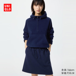 优衣库 快干休闲短裙女装492915 69 藏青色 S