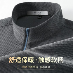 雪中飞 立领套头卫衣男士2025年秋冬季宽松百搭上衣男式休闲长袖t恤