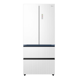 美的 BCD-526WUFGPZMA 60cm纯平全嵌式法式多门冰箱 弦影白 526L