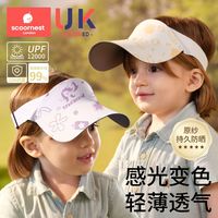 百亿补贴：科巢 儿童防晒帽户外遮阳帽宝宝太阳帽男孩女孩空顶帽婴儿鸭舌帽子