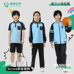 青青世界 南宁校服小学生索罗娜夏季秋季运动服套装透气亲肤舒适