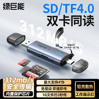 绿巨能 llano）4.0高速读卡器SD/TF同读USB/Type-C二合一多功能内Pocket3/4
