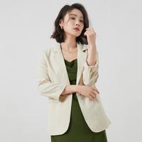 DEBRAND 夏季休闲西装女外套 九分袖 OL经典西服