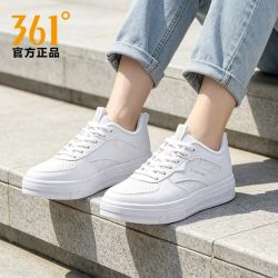 361° 女鞋夏季网面透气鞋子2026新款休闲鞋厚底板鞋小白鞋运动鞋女