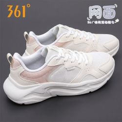 361° 女鞋休闲鞋2026秋季新款网面跑鞋软底舒适跑步鞋百搭通勤鞋