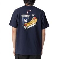  ERA x 联名MLB纽约洋基队零食热狗印花圆领夏季美式短袖T恤