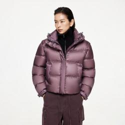 ONLY 2025冬季连帽轻暖宽松短款羽绒服女