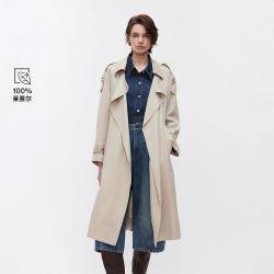ONLY 2026秋季新款莱赛尔宽松落肩系带风衣外套女