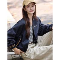 苏醒的乐园 减龄休闲宽松短款撞色棒球服夹克外套