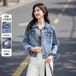 尚都比拉 秋季时尚百搭女上衣宽松显瘦女式外套