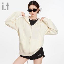 I.T it fingercroxx重磅外套女春秋莱赛尔天丝高端卫衣