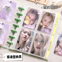 3寸小卡收纳册拍立得相册蘑菇扣卡册三3.5透明活页紧凑四宫格追星