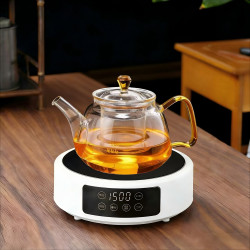 电陶炉智能迷你煮茶炉电陶炉煮茶壶茶炉家用电陶茶炉小型茶具套装