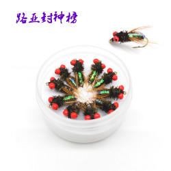 红眼苍蝇飞蝇饵路亚假饵拟饵纳米苍蝇飞蝇钩溪流马口白条溪哥桃花