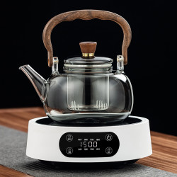 茶艺茗1500W15档火力可调电陶炉家用煮茶蒸茶烧水围炉煮茶会友