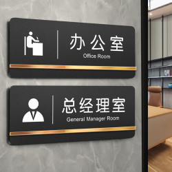 亚克力办公室门牌标识牌总经理室会议财务室标示公司科室部门铭牌