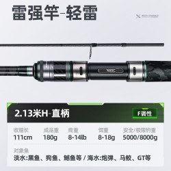 汉鼎 辛多雷二代雷强竿 路亚竿远投轻雷竿打黑xxh重雷竿钓鱼竿抛竿