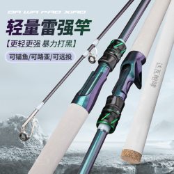 雷强竿路亚竿超轻硬H调远投专用碳素轻雷远投专业打黑鱼套装翘嘴