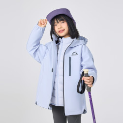 波司登 奥莱秋季儿童防风保暖三合一叠穿羽绒服