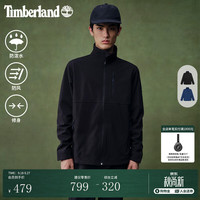 Timberland 官方男软壳衣外套秋防泼水防风抓绒修身|A6AU4 A6AU4001/黑色