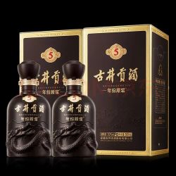 古井贡酒 年份原浆古5 浓香型白酒 50度 500mL*2瓶 双瓶装