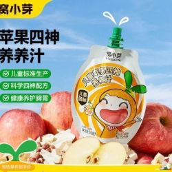 窝小芽 婴幼儿米饼虾球宝宝零食玉米条虾条鳕鱼泡芙球奶片饼干儿童零食苹果四神养养汁100ml