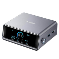 Anker Prime安克250W智能屏显桌面充电站适用苹果18充电器头多口氮化镓充电头PD快充头适用Macbook笔记本手机