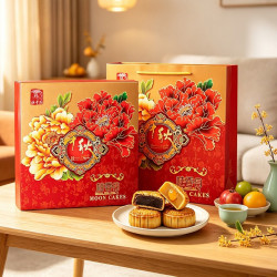 元气方块 莲蓉蛋黄月饼礼盒480g