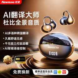 纽曼 蓝牙耳机无线耳夹开放式AI