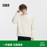 森马 竖纹肌理重磅 灰白10812 M 男士卫衣