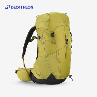 迪卡侬 双肩背包MH500户外旅行登山徒步背负系统大容量38L-5324239 淡黄绿