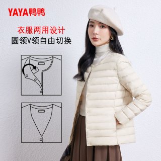 移动端：鸭鸭羽绒服 女士短款羽绒服外套 YE2C624612Y