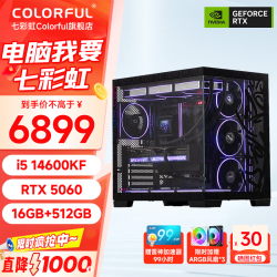 七彩虹 生产力设计剪辑渲染 电竞主机（14600KF、5060、16GB、512GB）