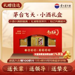 茅台 飞天 53度酱香型白酒 50mL*2+100mL*2+200mL 步步高升礼盒