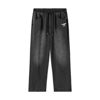 BOY LONDON N55900 莱赛尔直筒牛仔裤 黑色 XL