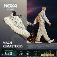 HOKA 马赫先锋版MACH REMASTERED 轻盈透气男款休闲运动鞋 蛋壳黄/冷隧灰 42