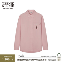TEENIE WEENIE 小熊刺绣 浅粉色 L 女士长袖衬衫