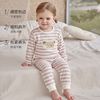 巴厘小猪 儿童家居服纯棉2件套装秋冬秋衣+秋裤内衣2件套（补贴好价！）