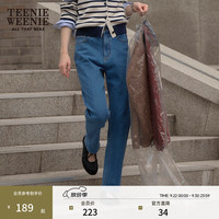 TEENIE WEENIE 修身烟管裤 中蓝色 160/S 女士牛仔裤