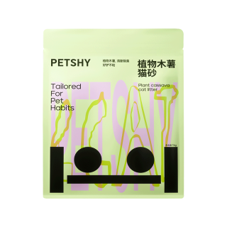 petshy 百宠千爱 植物木薯猫砂 除臭近无尘易结团不粘底植物防臭2斤*16包