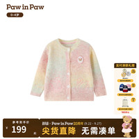Paw in Paw PawinPaw卡通小熊童装25年冬季新款女宝宝毛织开衫 Pink粉色/25 100