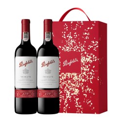 奔富 红酒179周年礼赞赤霞珠进口干红葡萄酒礼盒 750ml*2瓶