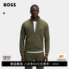 BOSS（服装） BOSS 男士棉质拉链夹克 橄榄绿 S