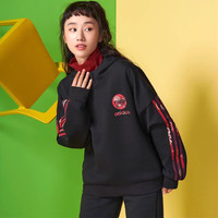adidas HM7482 连帽套头卫衣 黑色 S