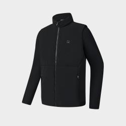 FILA 男装鹅绒羽绒服男士基础保暖舒适立领羽绒服两件套