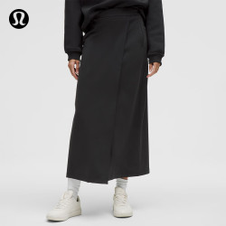 lululemon 丨Daydrift™ 女士高腰长款半身裙 LW8AOHS 黑色 M